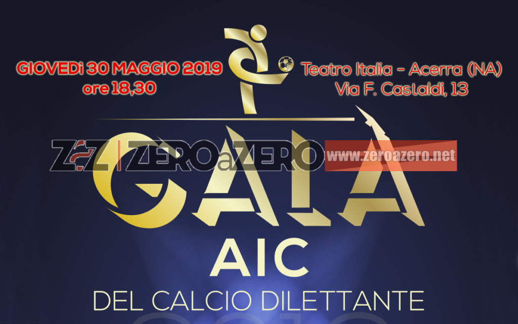 locandina Galà AIC Calcio Dilettante 2019